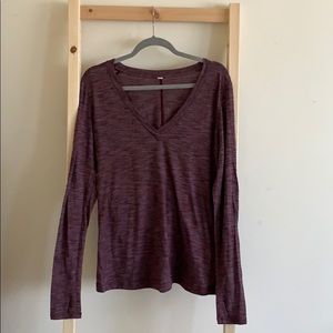 Lululemon Longsleve V Neck Shirt
